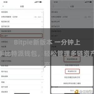 Bitpie新版本 一分钟上手比特派钱包，轻松管理多链资产