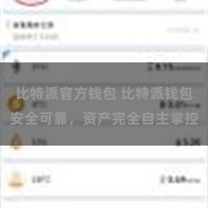 比特派官方钱包 比特派钱包安全可靠，资产完全自主掌控