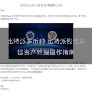 比特派多币种 比特派钱包多链资产管理操作指南