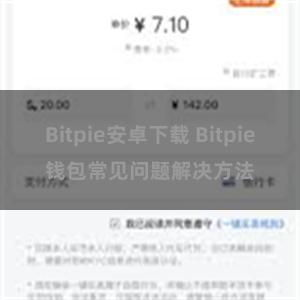 Bitpie安卓下载 Bitpie钱包常见问题解决方法