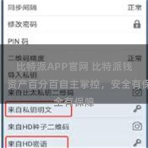 比特派APP官网 比特派钱包：资产百分百自主掌控，安全有保障