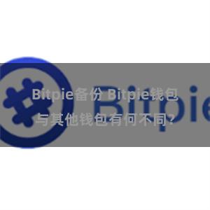 Bitpie备份 Bitpie钱包与其他钱包有何不同？