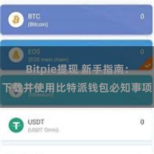 Bitpie提现 新手指南：下载并使用比特派钱包必知事项