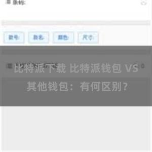 比特派下载 比特派钱包 VS 其他钱包：有何区别？