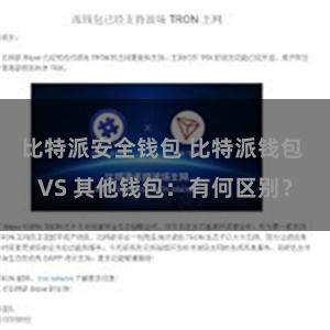 比特派安全钱包 比特派钱包 VS 其他钱包：有何区别？