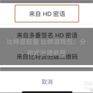 比特派轻量 比特派钱包：分布式治理教程