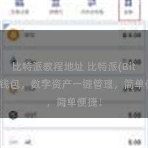 比特派教程地址 比特派(Bitpie)钱包，数字资产一键管理，简单便捷！