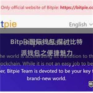 Bitpie国际钱包 探讨比特派钱包之便捷魅力