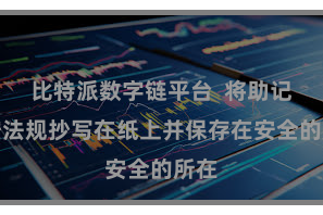比特派数字链平台  将助记词按法规抄写在纸上并保存在安全的所在